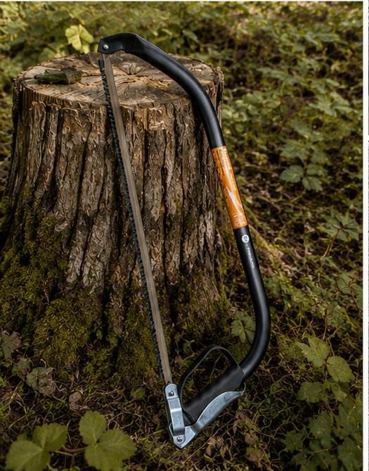 Fiskars Bügelsäge Stahl -  Gr. L Ø60cm Säge inkl. Fingerschutz Sägeblatt